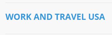 Work and Travel USA:       